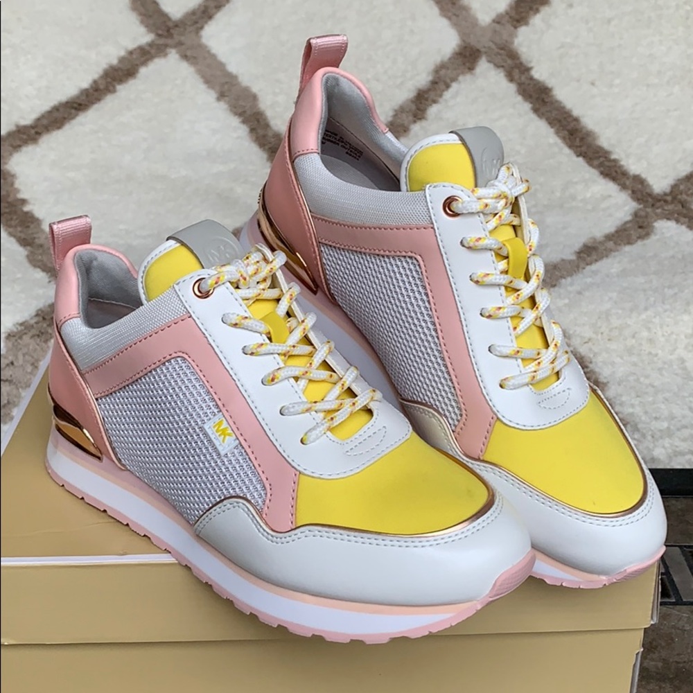 MICHAEL KORS MADDY TRAINER MESH OPTIC WHITE - Picture 4 of 16